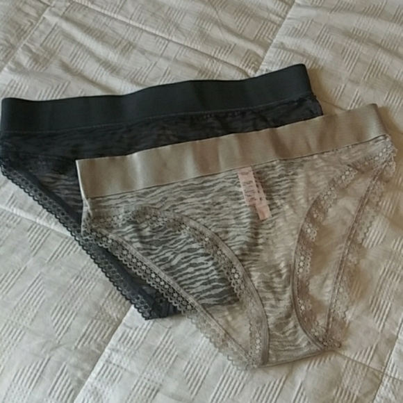 NWT VS Bundle Lace High Leg Panty Sz L - Picture 2 of 6